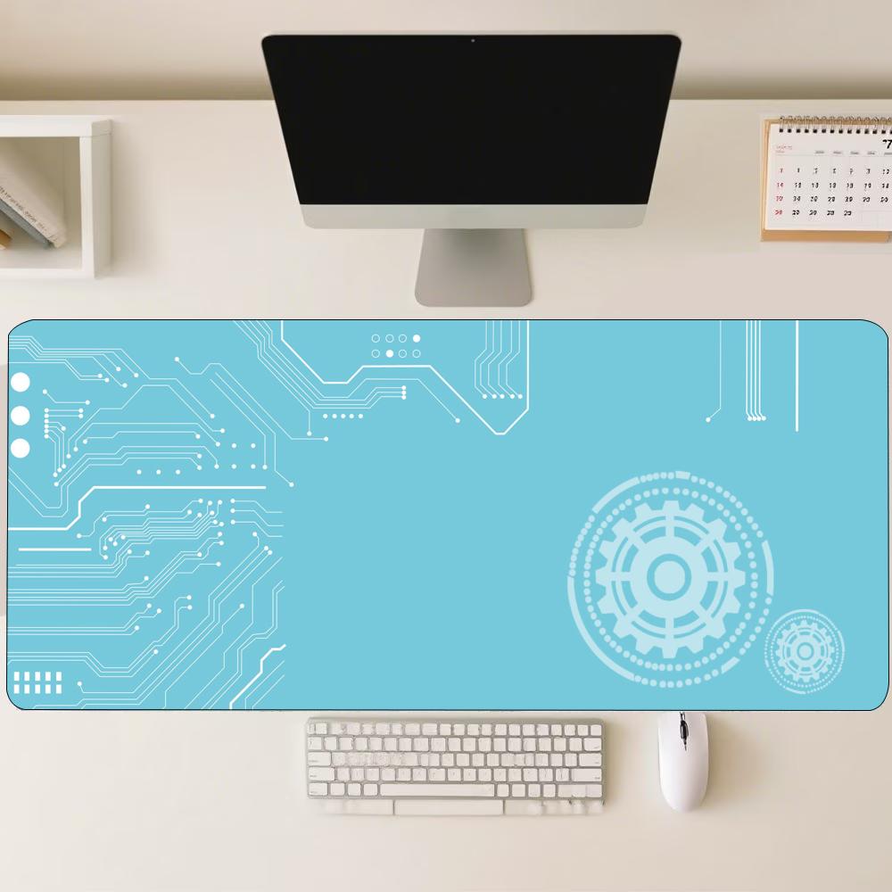 Blue Tech Circuit Gear Pattern - огляд і ціна Office Tech Gear