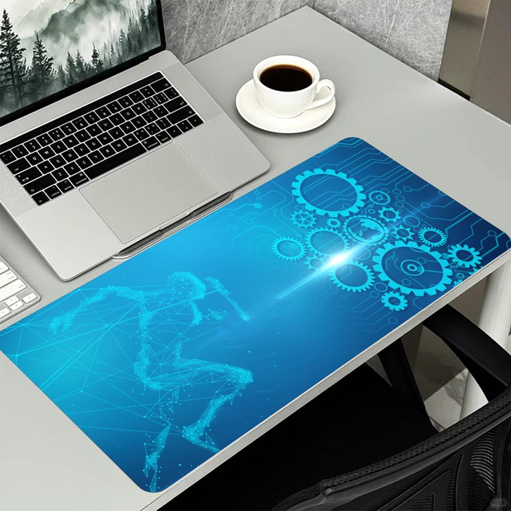 Blue Tech Circuit Gear Pattern - огляд і ціна Office Tech Gear