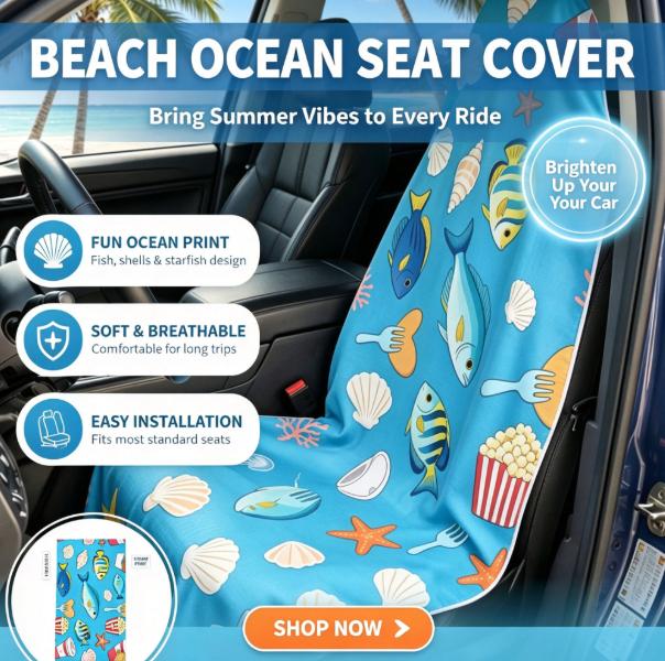 2‑in‑1 Beach Towel Car Seat Co - огляд і ціна Surge Protector Rack
